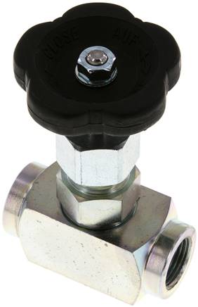 Partbase NADEL 38 HR Nadel-Absperrventil, Stahl verzinkt, G 3/8", 0 - 400bar