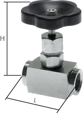 Partbase NADEL 114 HR ES Nadel-Absperrventil, 1.4571, G 1-1/4", 0 - 160bar