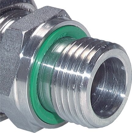 Partbase XGE 8 LM M 22 ED Gerade Schneidringverschr. M 22x1,5-8 L (M14x1,5), ohne Mutter & Schneidring, Stahl verzinkt