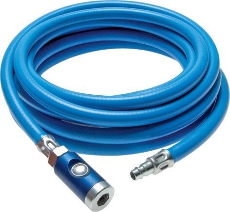 Partbase P 9 SOFT-5 KDG-S Druckluftschlauch 9 (3/8")x14,5mm (5m) Sicherheitsausführung: mit Druckknopf-Sicherheitskupplung