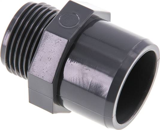 Partbase PVCGN 324010 Klebe-Gewindenippel, PVC-U, 32x40mm (ixa)-G 1" AG