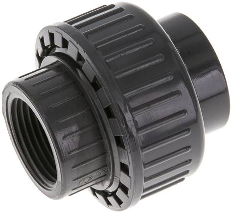 Partbase PVCGVIG 2534 FKM Klebe-/Gewindeverschraubung, PVC-U/ FKM, 25mmxRp 3/4" IG