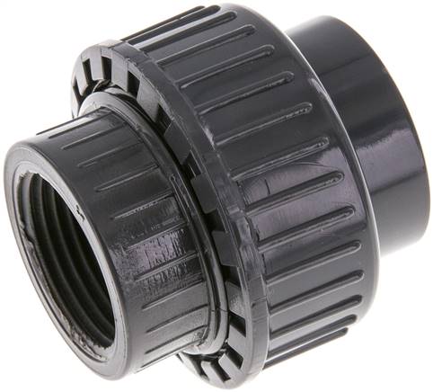 Partbase PVCGVIG 3210 EPDM Klebe-/Gewindeverschraubung, PVC-U/ EPDM, 32mmxRp 1" IG