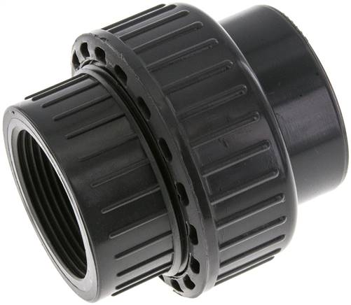 Partbase PVCGVIG 50112 EPDM Klebe-/Gewindeverschraubung, PVC-U/ EPDM, 50mmxRp 1-1/2" IG