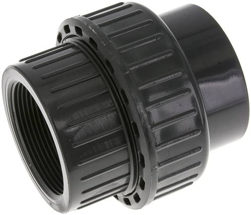 Partbase PVCGVIG 6320 FKM Klebe-/Gewindeverschraubung, PVC-U/ FKM, 63mmxRp 2" IG