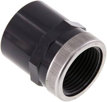 Partbase PVCMUG 3210 Klebe-Gewindemuffe, PVC-U, 32mmxRp 1" IG