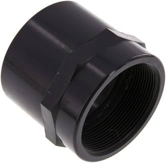 Partbase PVCMUG 75212 Klebe-Gewindemuffe, PVC-U, 75mmxRp 2-1/2" IG