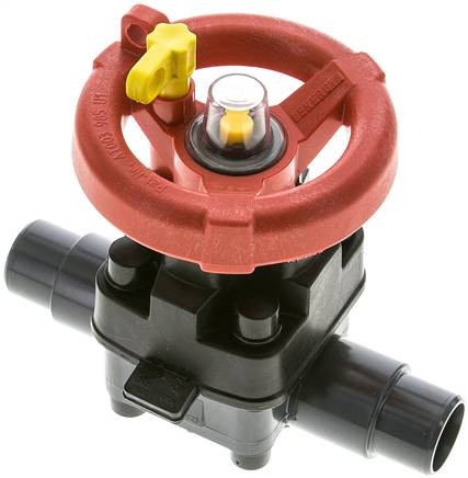 Partbase PVCMVHKS 25 EPDM PVC-Membranventil (Hand) PVC / EPDM, 25mm Klebestutzen