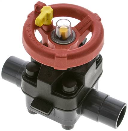Partbase PVCMVHKS 32 EPDM PVC-Membranventil (Hand) PVC / EPDM, 32mm Klebestutzen