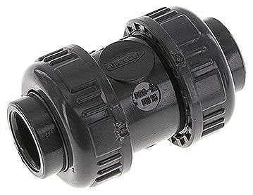 Partbase PVCRUCK 20 FKM Klebemuffen-Rückschlagventil, PVC-U / FKM, 20mm