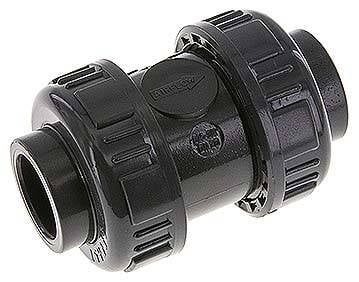 Partbase PVCRUCK 25 FKM Klebemuffen-Rückschlagventil, PVC-U / FKM, 25mm