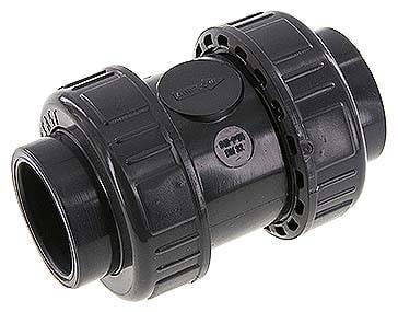 Partbase PVCRUCK 40 FKM Klebemuffen-Rückschlagventil, PVC-U / FKM, 40mm