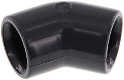 Partbase PVCW45 16 45°-Klebemuffen-Winkel, PVC-U, 16mm