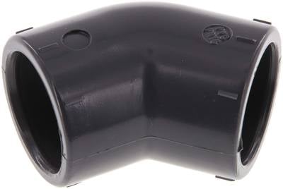 Partbase PVCW45 25 45°-Klebemuffen-Winkel, PVC-U, 25mm