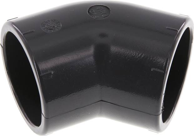 Partbase PVCW45 50 45°-Klebemuffen-Winkel, PVC-U, 50mm