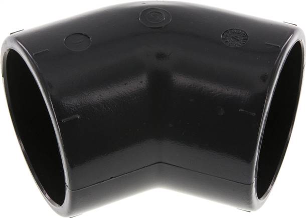 Partbase PVCW45 63 45°-Klebemuffen-Winkel, PVC-U, 63mm