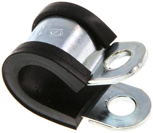 Partbase RGSS 10 Gummiprofilierte Rohrschelle 10mm, DIN 3016-1