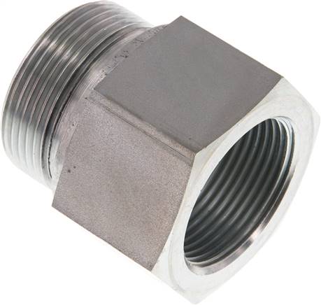 Partbase RI 11/2 X 11/4 ED Hydraulik-Reduzierung G 1-1/2"(AG)-G 1-1/4"(IG), Stahl verzinkt, NBR-Dichtung