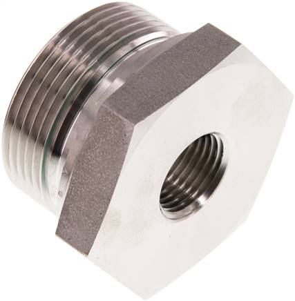 Partbase RI 11/2 X 1/2 ED ES Hydraulik-Reduzierung G 1-1/2"(AG)-G 1/2"(IG), 1.4571, FKM-Dichtung
