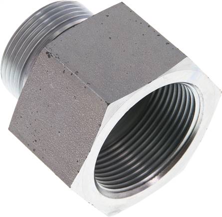 Partbase RI 11/4 X 11/2 ED Hydraulik-Reduzierung G 1-1/4"(AG)-G 1-1/2"(IG), Stahl verzinkt, NBR-Dichtung