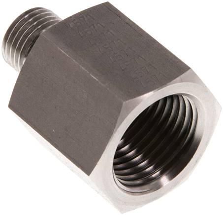 Partbase RI 1/4 X 1/2 ED ES Hydraulik-Reduzierung G 1/4"(AG)-G 1/2"(IG), 1.4571, FKM-Dichtung