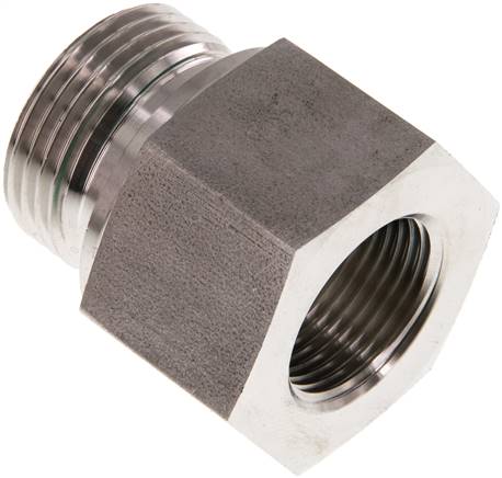 Partbase RI 1 X 3/4 ED ES Hydraulik-Reduzierung G 1"(AG)-G 3/4"(IG), 1.4571, FKM-Dichtung
