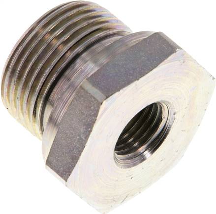 Partbase RI 3/4 X 1/4 ED Hydraulik-Reduzierung G 3/4"(AG)-G 1/4"(IG), Stahl verzinkt, NBR-Dichtung