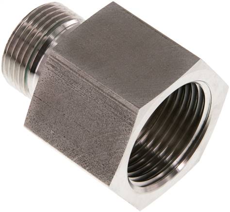Partbase RI 3/4 X 1 ED ES Hydraulik-Reduzierung G 3/4"(AG)-G 1"(IG), 1.4571, FKM-Dichtung