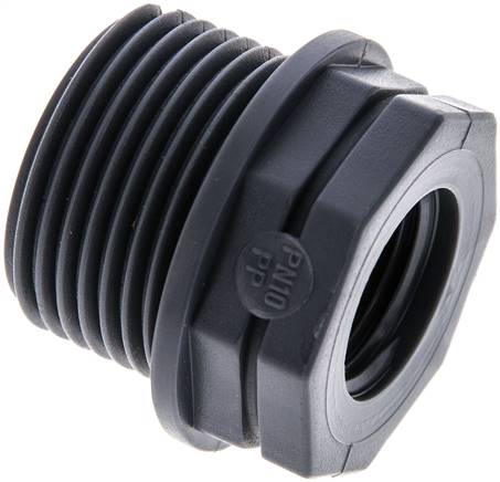 Partbase RN 1012 PP B Reduziernippel G 1"(AG)-G 1/2"(IG), Polypropylen