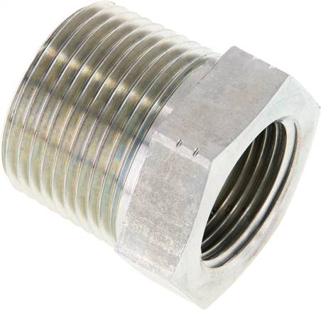 Partbase RN 1034 NPT Reduziernippel NPT 1"(AG)-NPT 3/4"(IG), Stahl verzinkt