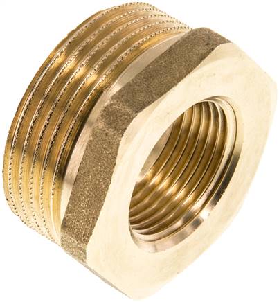 Partbase RN 11434 MS Reduziernippel G 1-1/4"(AG)-G 3/4"(IG), Messing