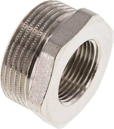 Partbase RN 11434 MSV Reduziernippel G 1-1/4"(AG)-G 3/4"(IG), Messing vernickelt