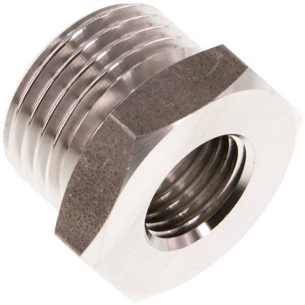 Partbase RN 1214 ES Reduziernippel G 1/2"(AG)-G 1/4"(IG), 1.4571