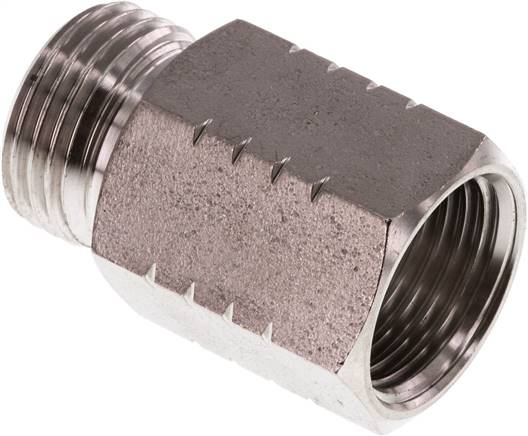 Partbase RN 12G12NPT ES Reduziernippel G 1/2"(AG)-NPT 1/2"(IG), 1.4571