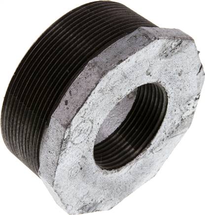Partbase RN 30112 K ST Reduziernippel R 3"(AG)-Rp 1-1/2"(IG), Temperguss verzinkt