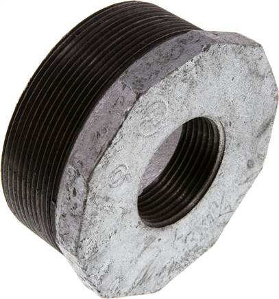 Partbase RN 30114 K ST Reduziernippel R 3"(AG)-Rp 1-1/4"(IG), Temperguss verzinkt