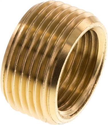 Partbase RN 3412 MS OB Reduziernippel ohne Bund G 3/4"(AG)-G 1/2"(IG), Messing