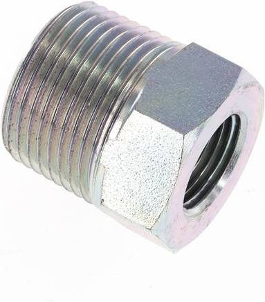 Partbase RN 3438 NPT Reduziernippel NPT 3/4"(AG)-NPT 3/8"(IG), Stahl verzinkt