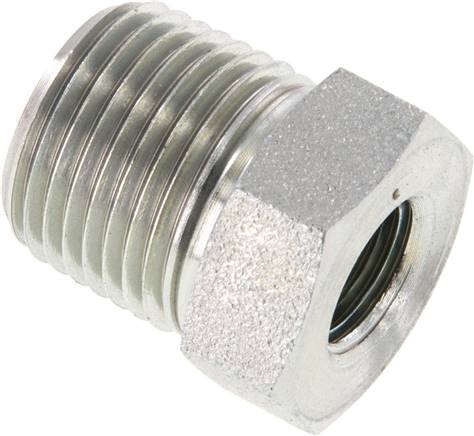 Partbase RN 3818 NPT Reduziernippel NPT 3/8"(AG)-NPT 1/8"(IG), Stahl verzinkt