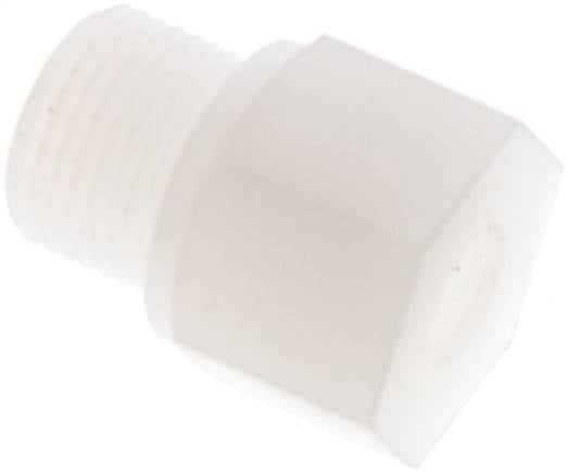 Sang-A RN 3818 PVDF Reduziernippel G 3/8"(AG)-G 1/8"(IG), PVDF