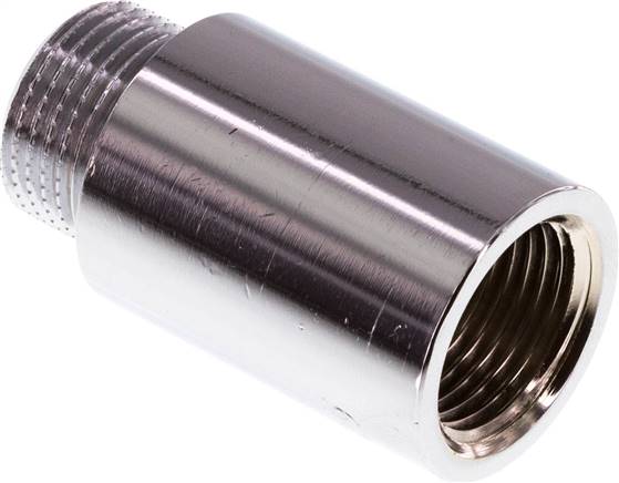 Partbase RN 3838/30 MSV Gewindeverlängerung G 3/8"-30mm, Messing verchromt