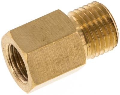 Partbase RN M12X1,25-18 MS Reduzierstück M 12x1,25(AG)-G 1/8"(IG), Messing