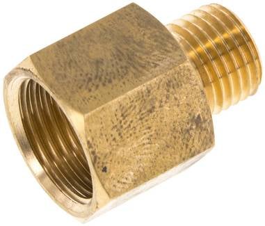 Partbase RN M12X1,25-38 MS Reduzierstück M 12x1,25(AG)-G 3/8"(IG), Messing