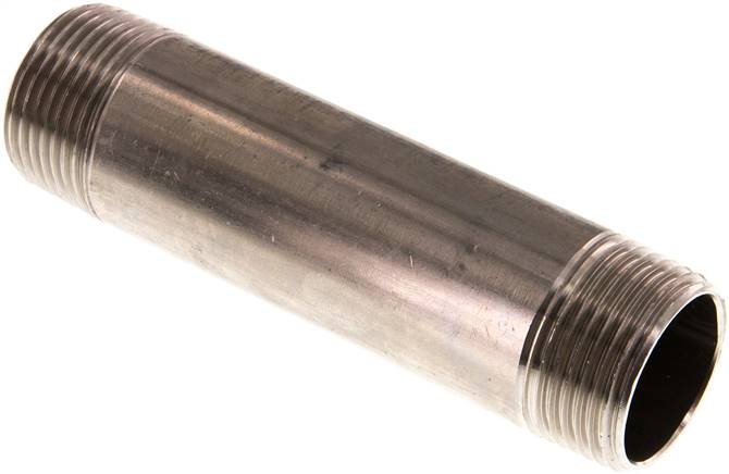 Partbase RONI 10/120 ES Rohrdoppelnippel R 1"-120mm, 1.4571