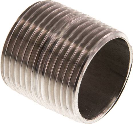 Partbase RONI 10/30 ES Rohrdoppelnippel R 1"-30mm, 1.4571