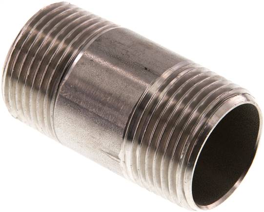 Partbase RONI 10/60 ES Rohrdoppelnippel R 1"-60mm, 1.4571