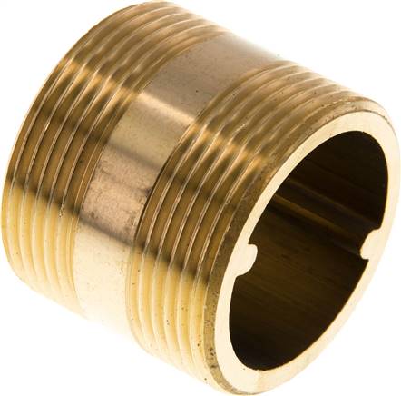 Partbase RONI 112/40 MS Rohrdoppelnippel G 1-1/2"-40mm, Messing