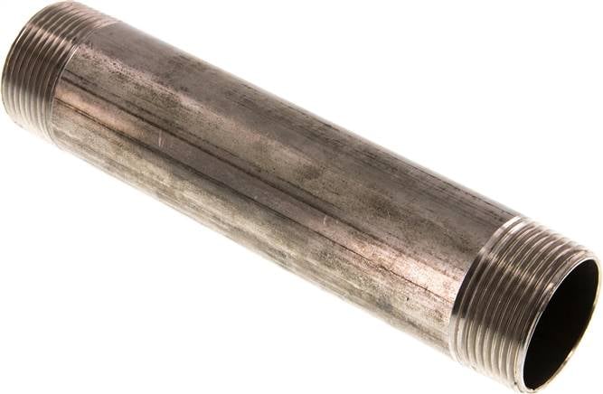 Partbase RONI 114/180 ES Rohrdoppelnippel R 1-1/4"-180mm, 1.4571