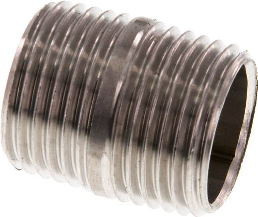 Partbase RONI 12/25 ES Rohrdoppelnippel R 1/2"-25mm, 1.4571