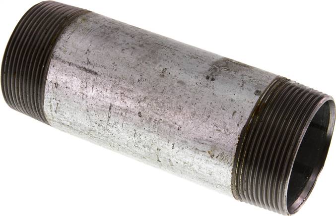 Partbase RONI 20/150 ST Rohrdoppelnippel R 2"-150mm, Stahlrohr ST 37 verzinkt